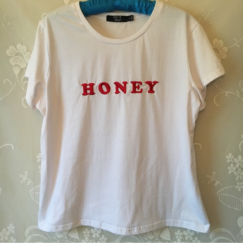 Paper Heart Honey Embroidered Chic Top